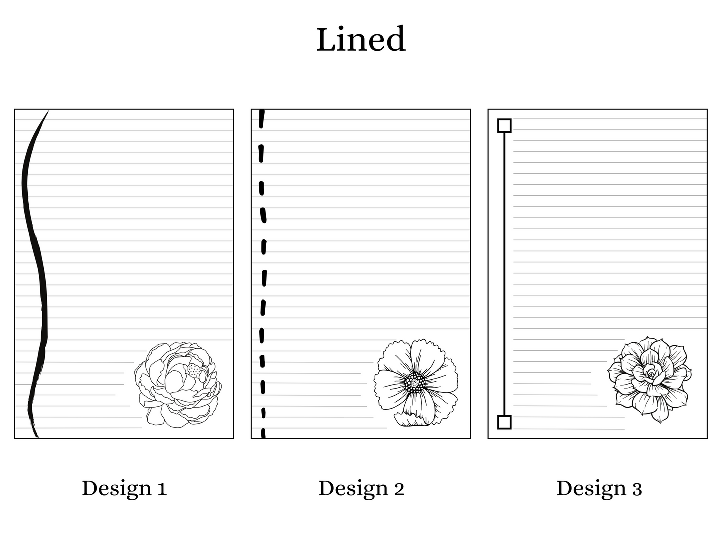 In Bloom 3-Subject Notepad