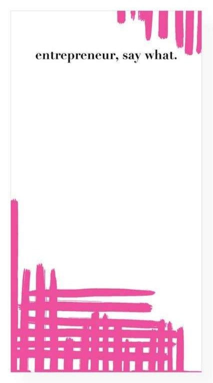 Entrepreneur List Pad