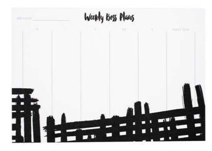 Weekly Boss Plans Notepad