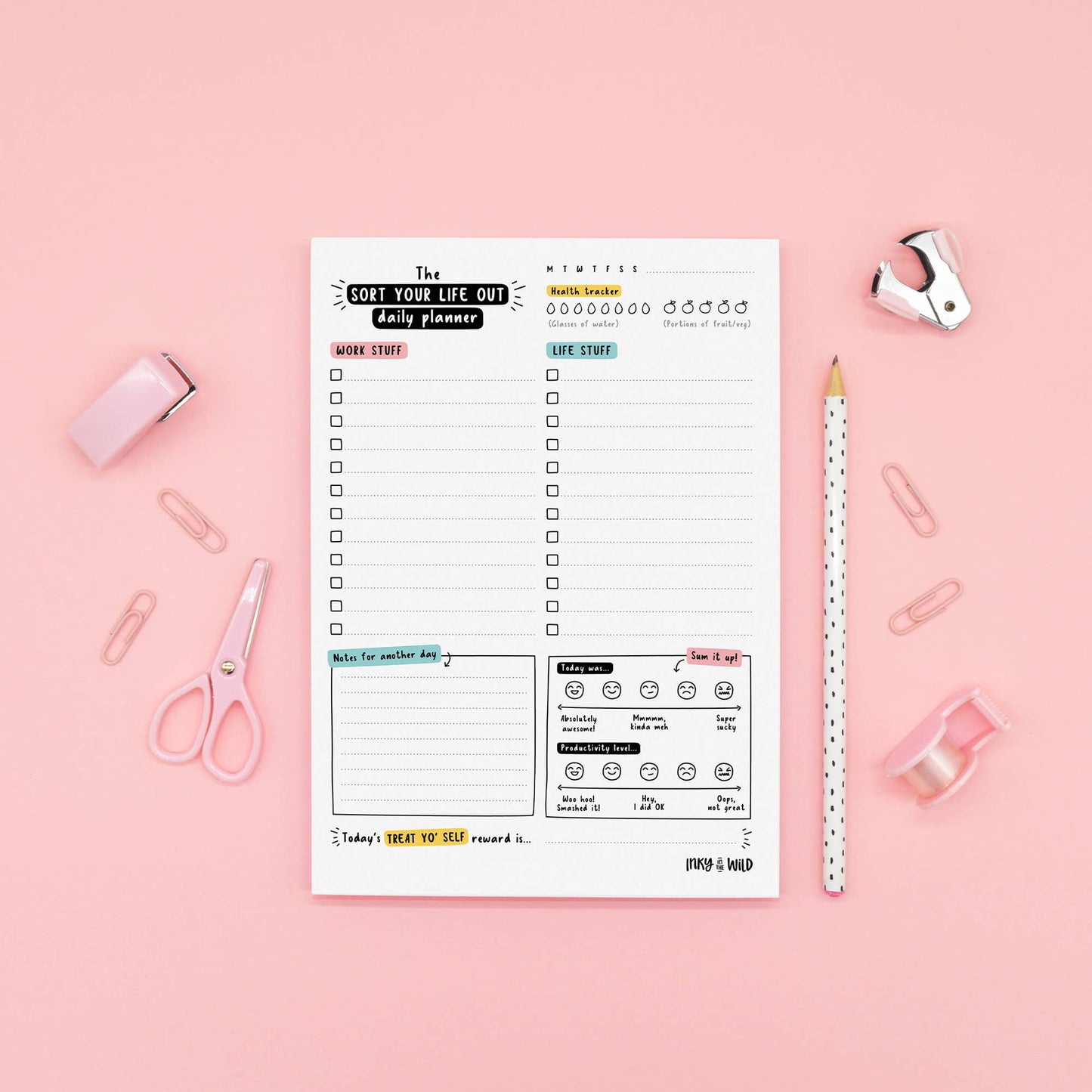 Sort Your Life Out Daily Planner Notepad