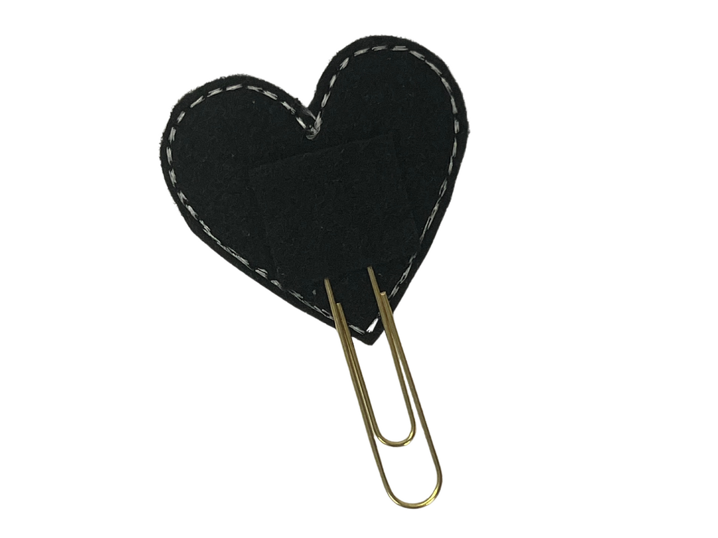 Leopard Heart Feltie Clip