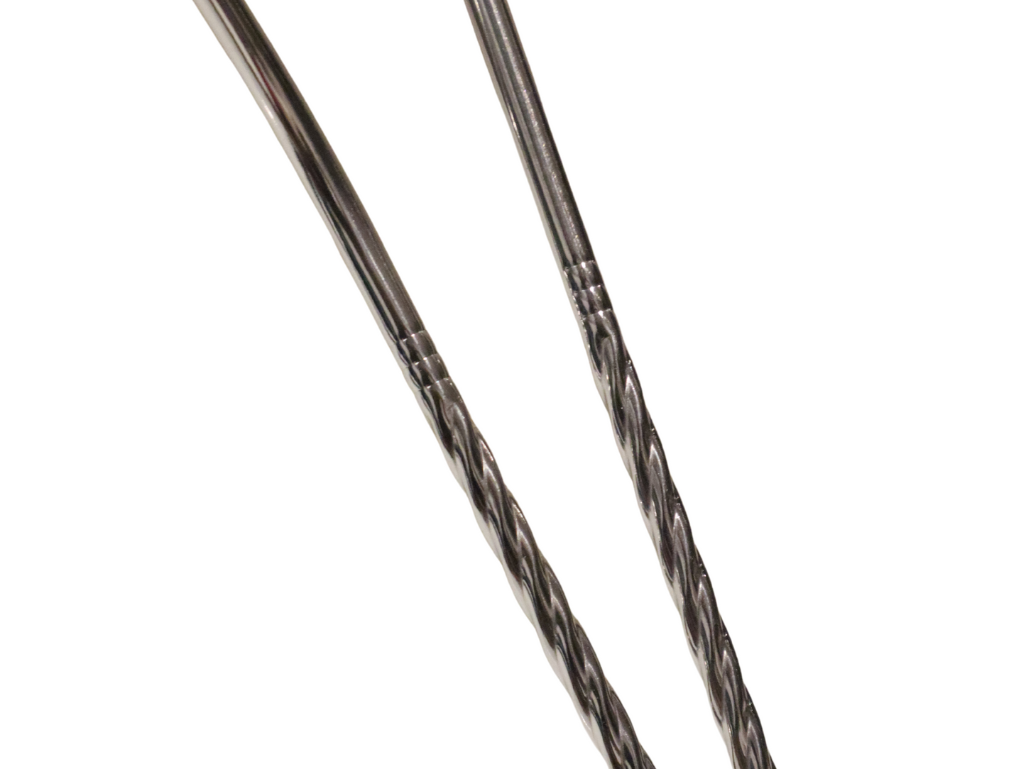 Silver Twist Straw Set