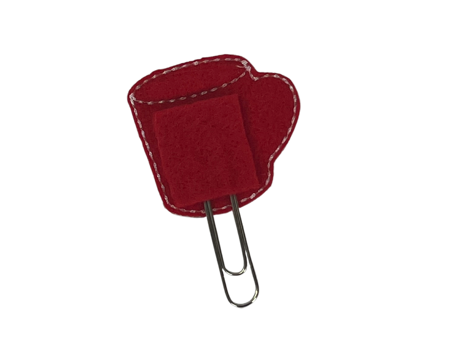 Buffalo Plaid Cocoa Feltie Clip