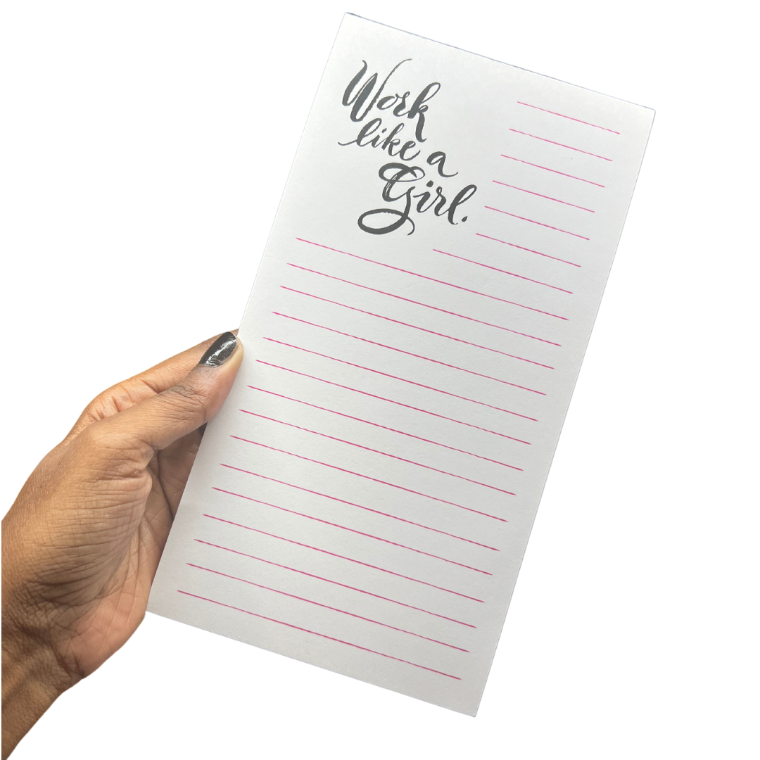 Work Like A Girl List Pad