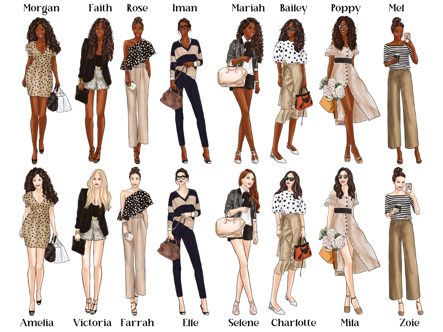 Fashionista 3-Subject Notepad (Choose Your Fashion Girl)