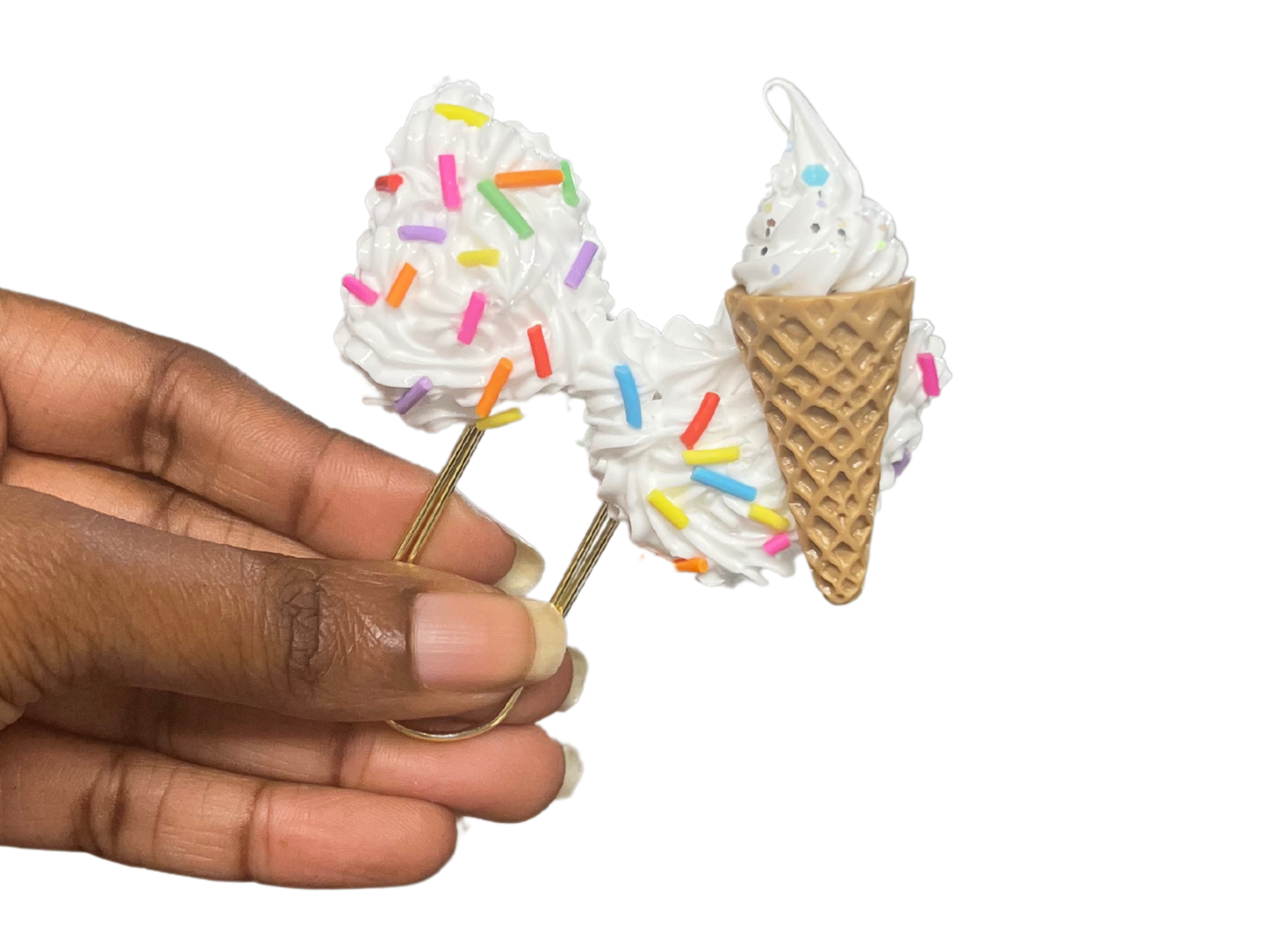 I Scream for Ice Cream Bow Clip