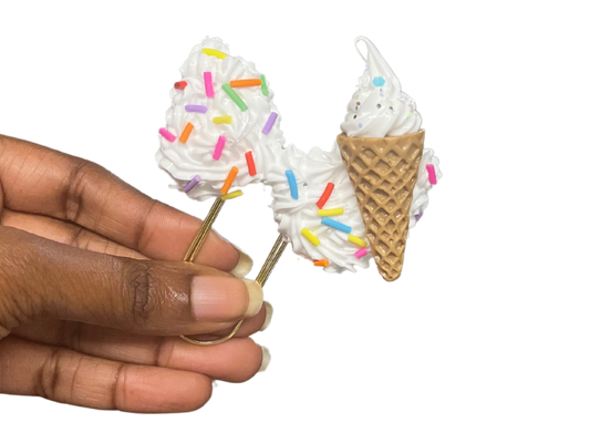 I Scream for Ice Cream Bow Clip