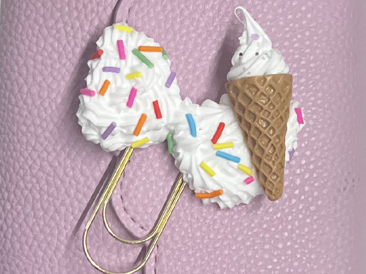 I Scream for Ice Cream Bow Clip