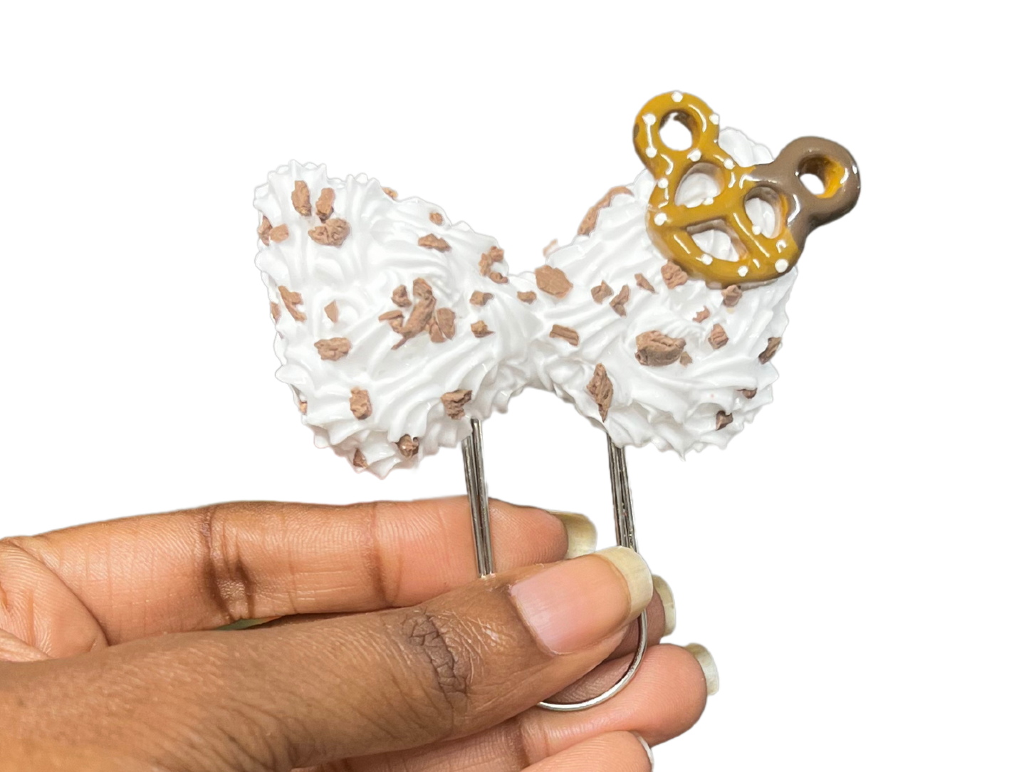 Chocolate Crunch Bow Clip