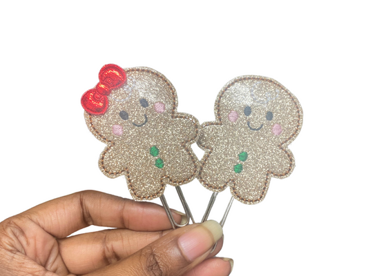 Gingerbread Feltie Clip