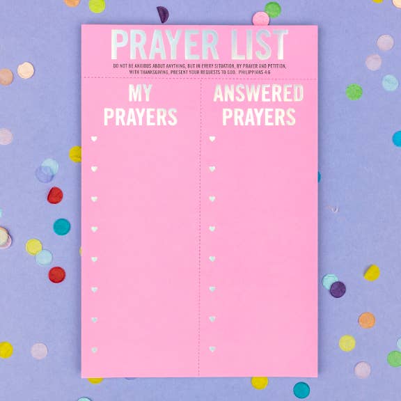 Prayer List Notepad