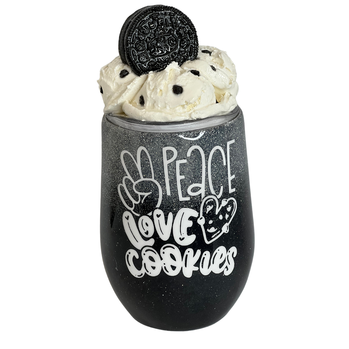 Peace Love and Cookies Tumbler
