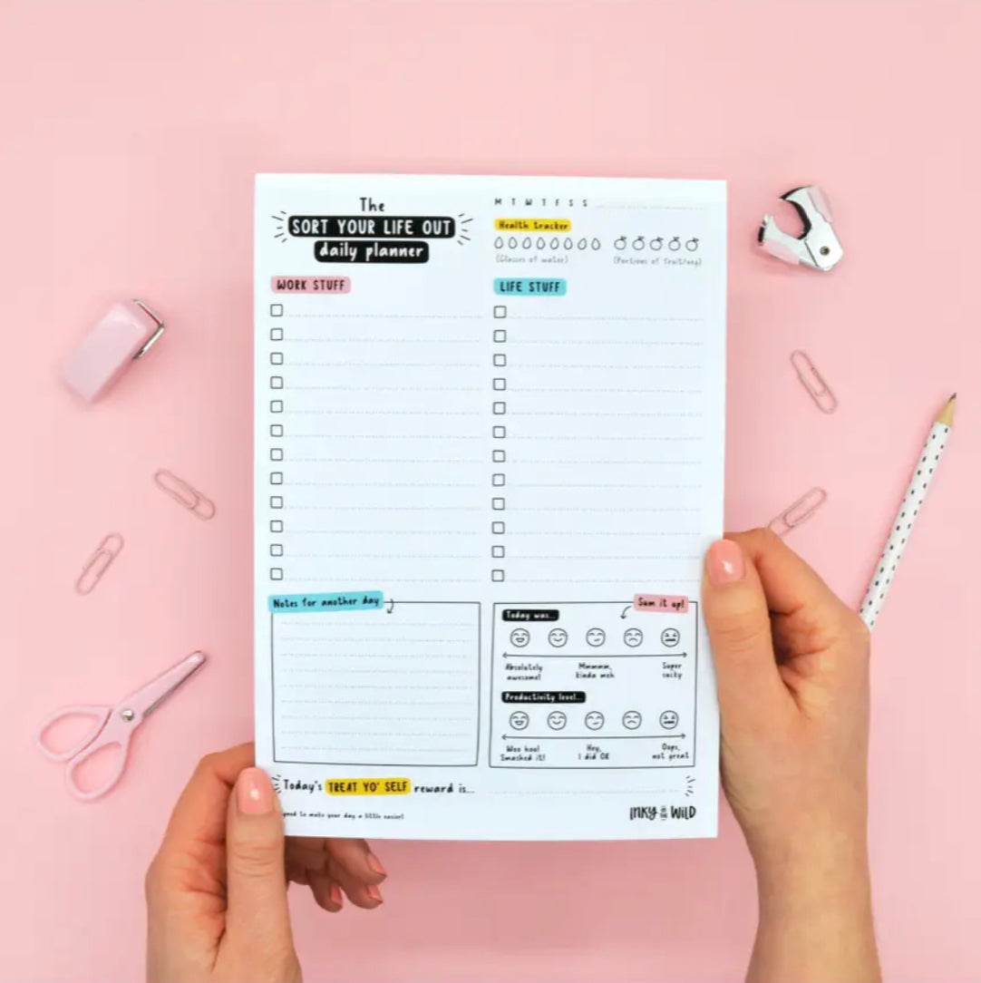 Sort Your Life Out Daily Planner Notepad